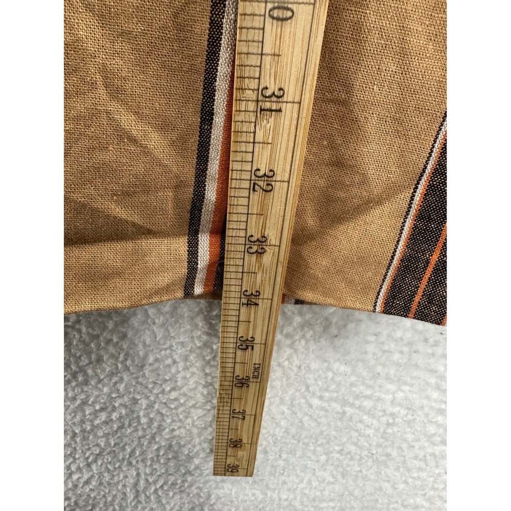 Worthington Striped Wrap Midi Skirt in Tan, Brown and Cream - Picture 6 of 9